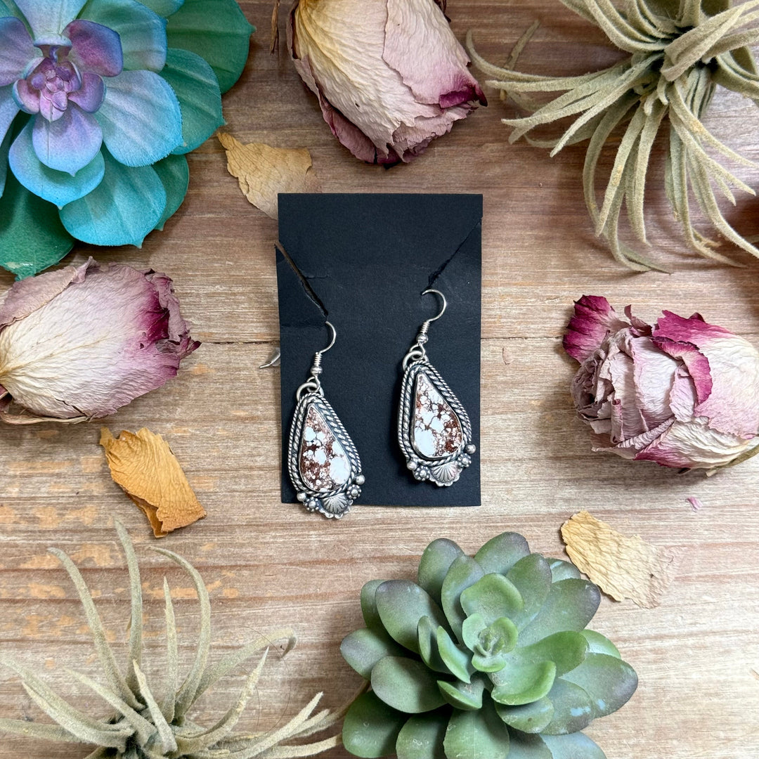 51 - Sterling Silver Wild Horse Jasper Dangle Earrings by Shay Pfeiffer Earrings Shopify Collective The Bijoux FAB Jewelry The Bijoux FAB Jewelry