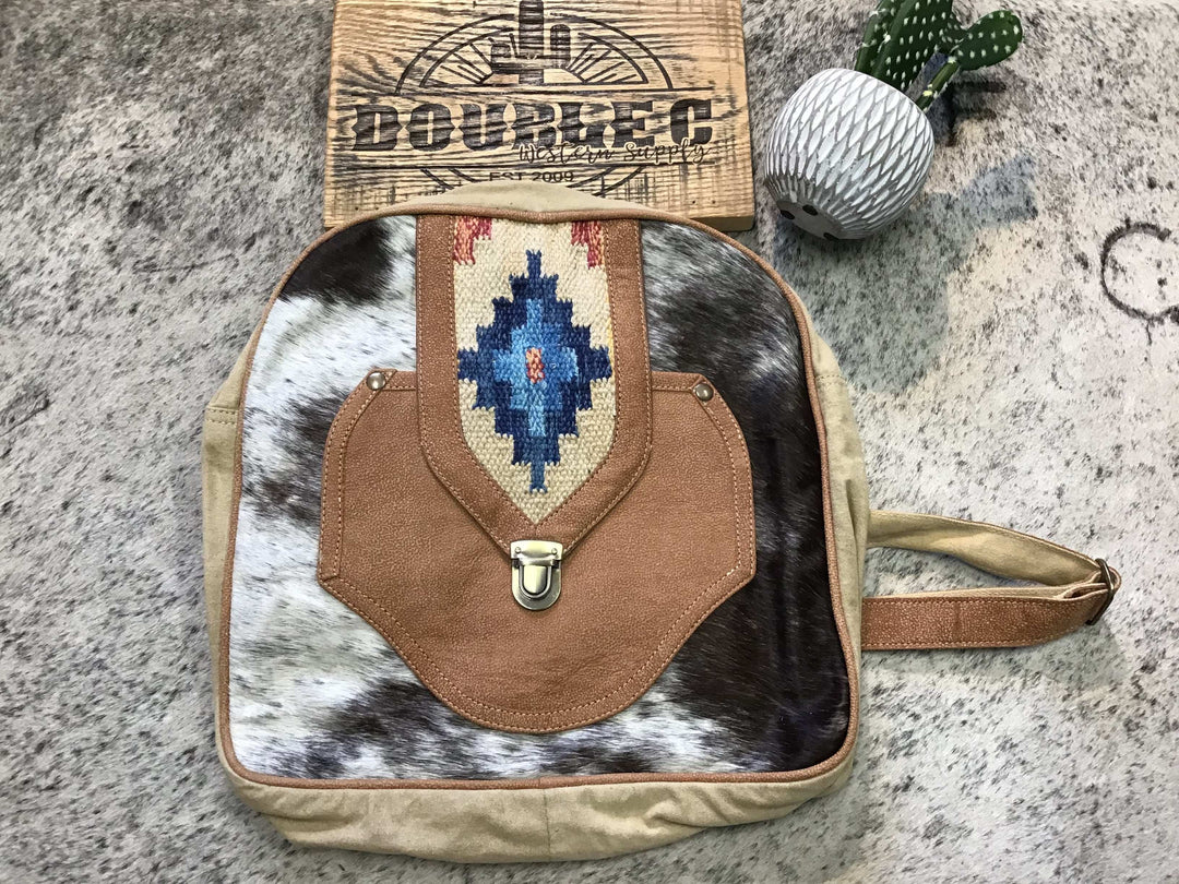 Backpack Upcycled Canvas Ladies Bag Backpack Women's american darling