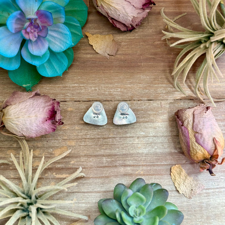 52 - Sterling Silver Wild Horse Jasper Stud Earrings by Jason Ogg Earrings Shopify Collective The Bijoux FAB Jewelry The Bijoux FAB Jewelry