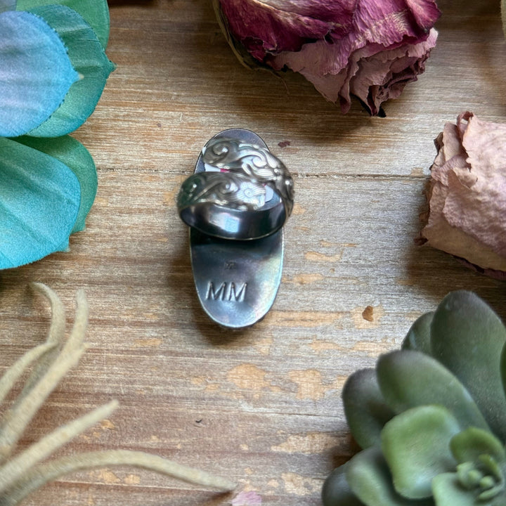 MJ Ring -White Buffalo Adjustable Ring Shopify Collective The Bijoux FAB Jewelry The Bijoux FAB Jewelry