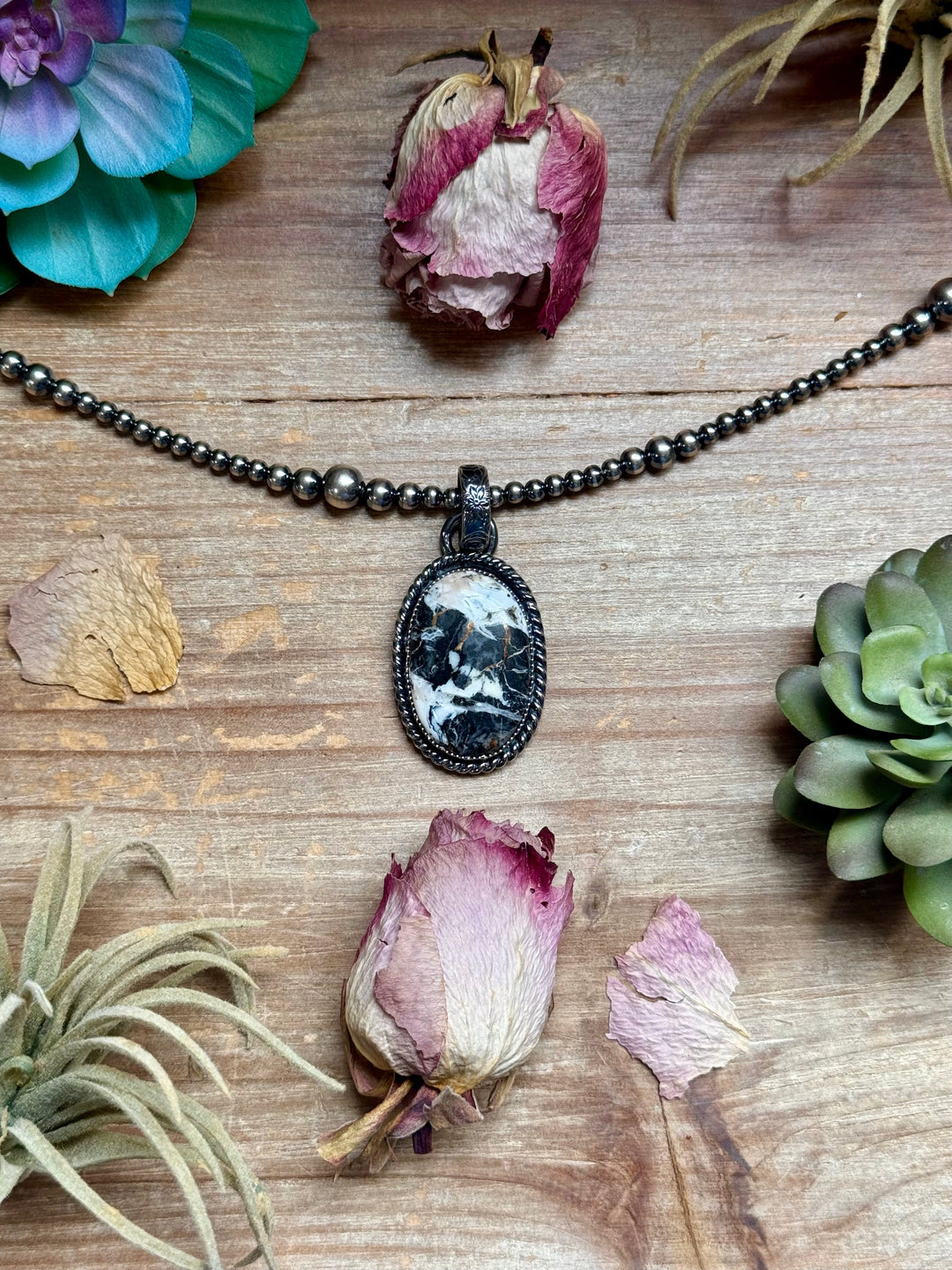 MJ Pendant - White Buffalo Sterling Silver Pendant Shopify Collective The Bijoux FAB Jewelry The Bijoux FAB Jewelry