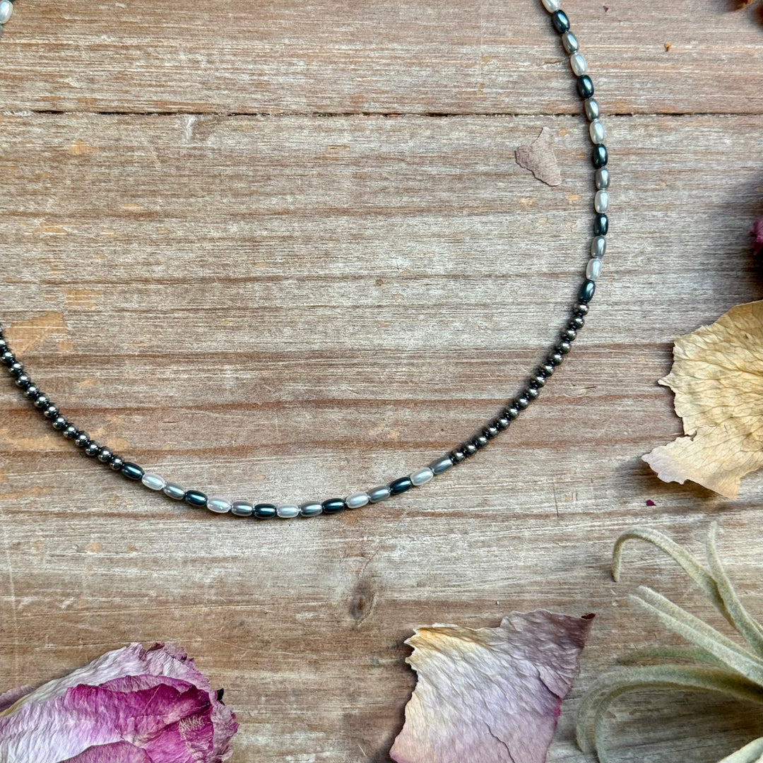 15.25” Freshwater Pearl Necklace – Sterling Silver Pearls Necklaces Shopify Collective The Bijoux FAB Jewelry The Bijoux FAB Jewelry