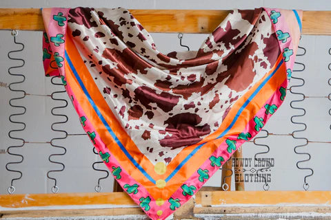 Cowhide Cactus Wild Rag Double C Western Supply