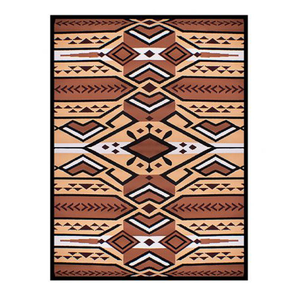 Large Southwest Design print area rug. Measures 5' x 6.5' 32482 Rug Shiloh