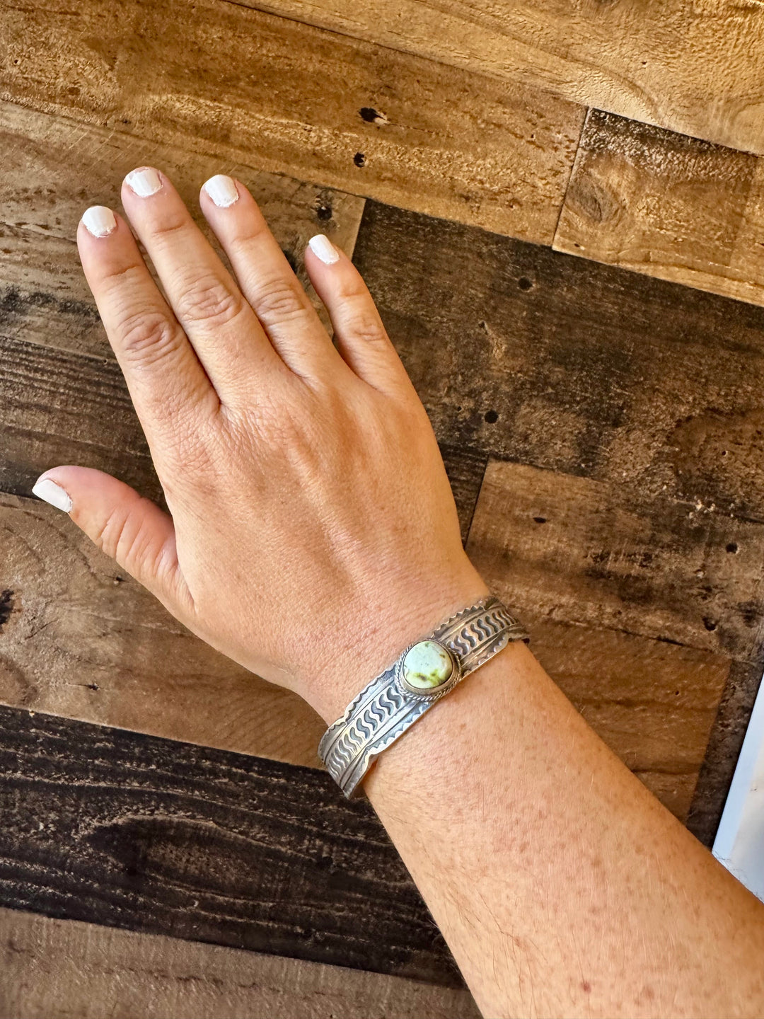 Cuff - Sterling silver Cuff Bracelet with Palomino turquoise Bracelets Shopify Collective The Bijoux FAB Jewelry The Bijoux FAB Jewelry