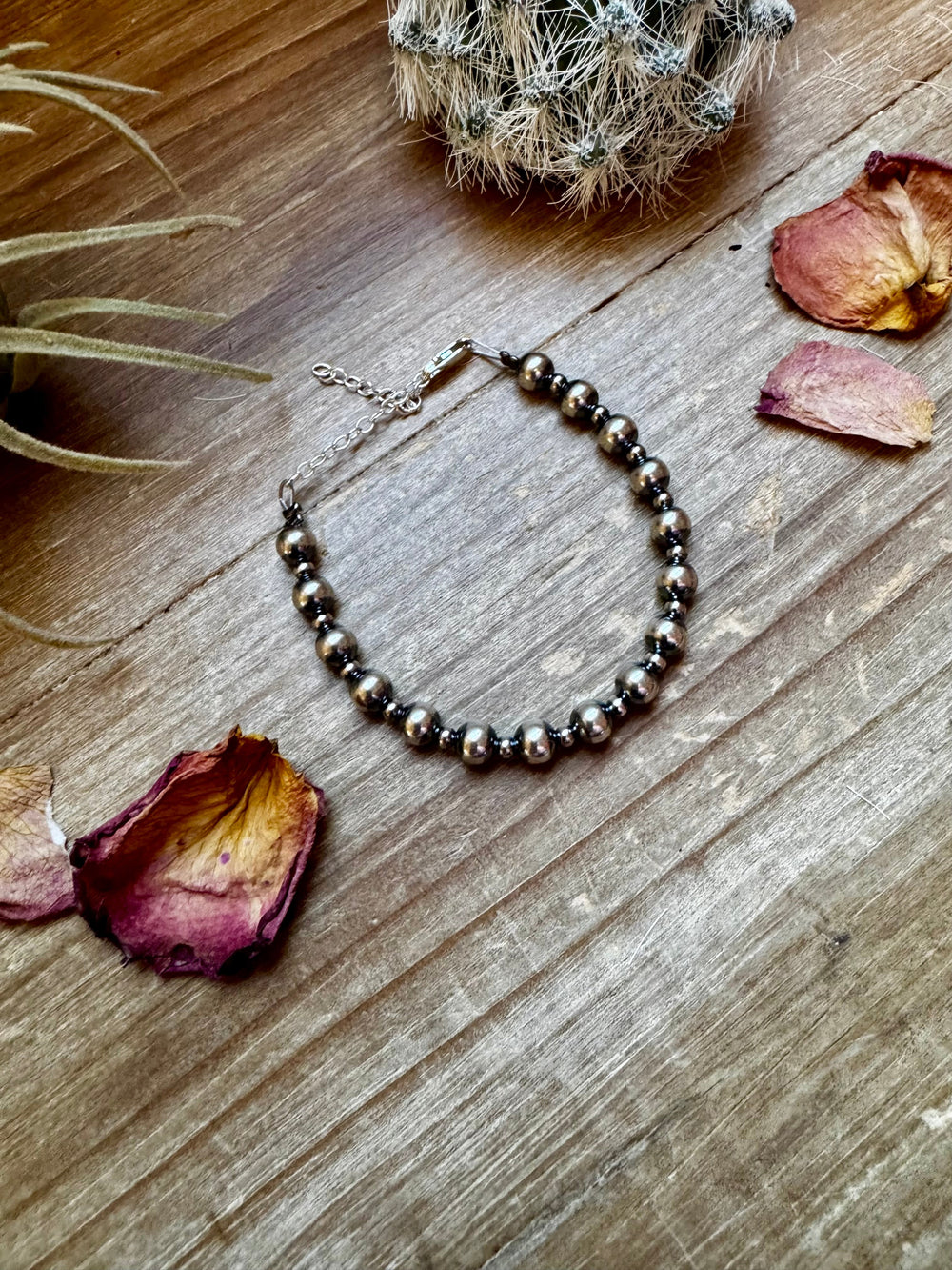 3 mm & 6 mm Sterling Silver Pearls bracelet Bracelets Shopify Collective The Bijoux FAB Jewelry The Bijoux FAB Jewelry