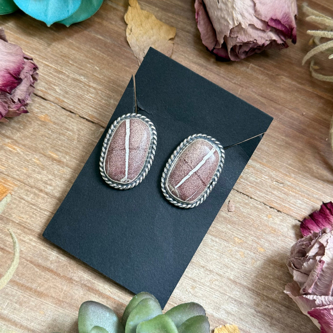 54 - Sterling Silver Red Buffalo Stud Earrings by Jason Ogg Earrings Shopify Collective The Bijoux FAB Jewelry The Bijoux FAB Jewelry