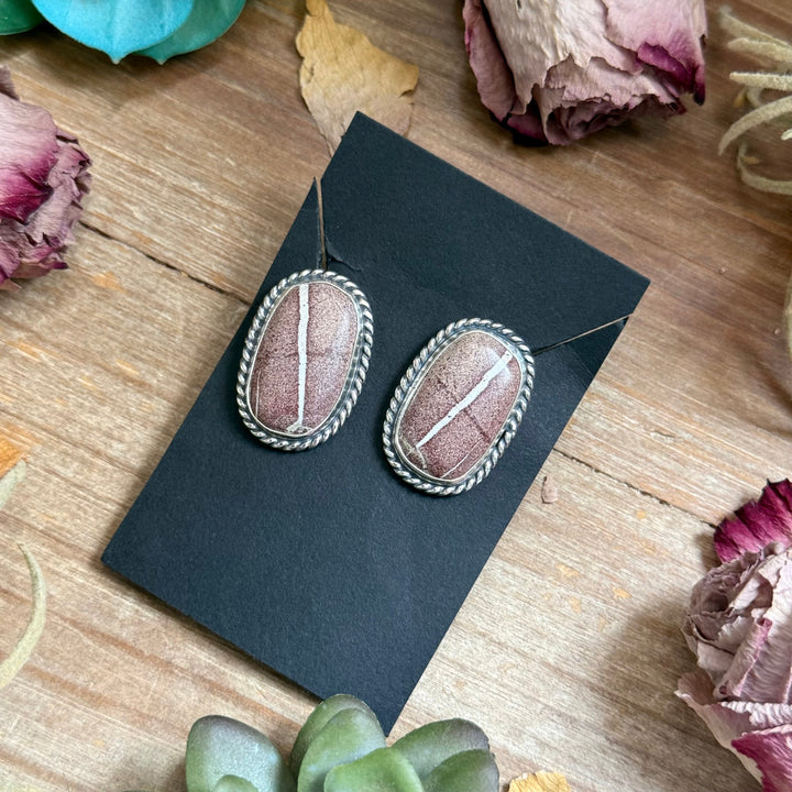 54 - Sterling Silver Red Buffalo Stud Earrings by Jason Ogg Earrings Shopify Collective The Bijoux FAB Jewelry The Bijoux FAB Jewelry