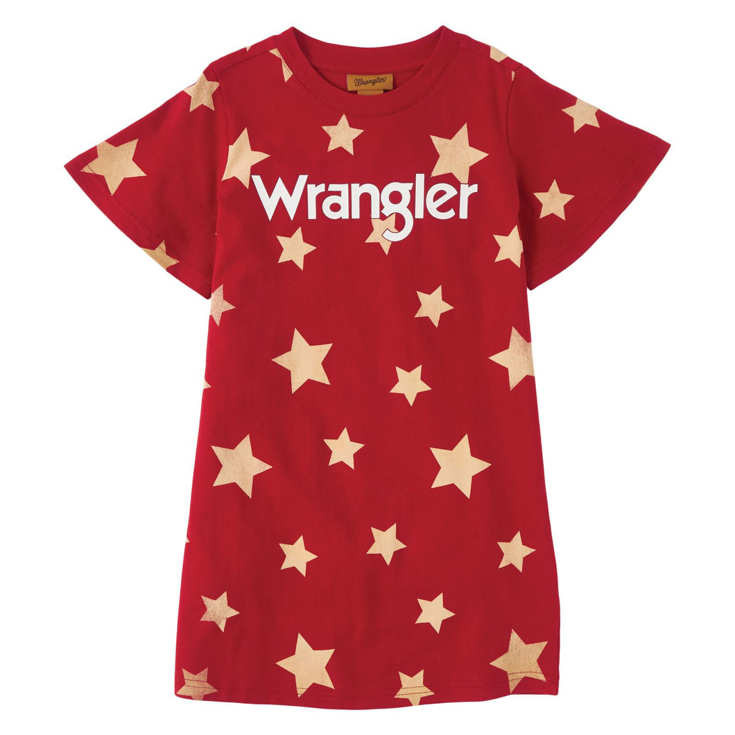 Wrangler Girls Western Dress - Red