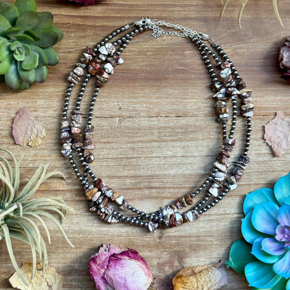 16” Wild Horse Chip Necklace – Sterling Silver Necklaces Shopify Collective The Bijoux FAB Jewelry The Bijoux FAB Jewelry