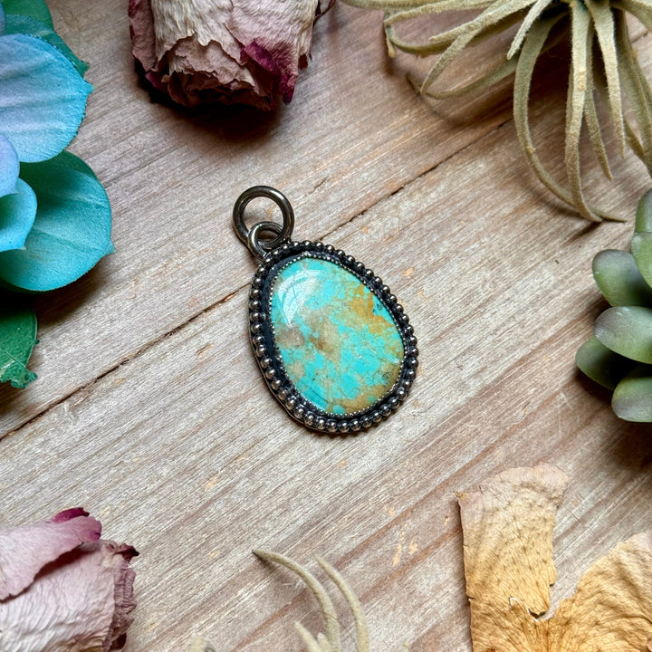 MJ Turquoise Pendant – Sterling Silver Pendant Shopify Collective The Bijoux FAB Jewelry The Bijoux FAB Jewelry