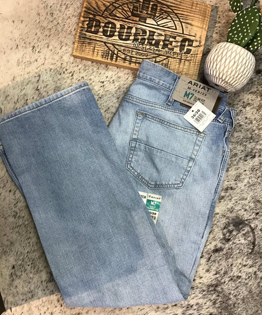 Ariat MNS M7 Slim Grizzly Slim Leg Jeans LELAND Jeans ariatmens Ariat