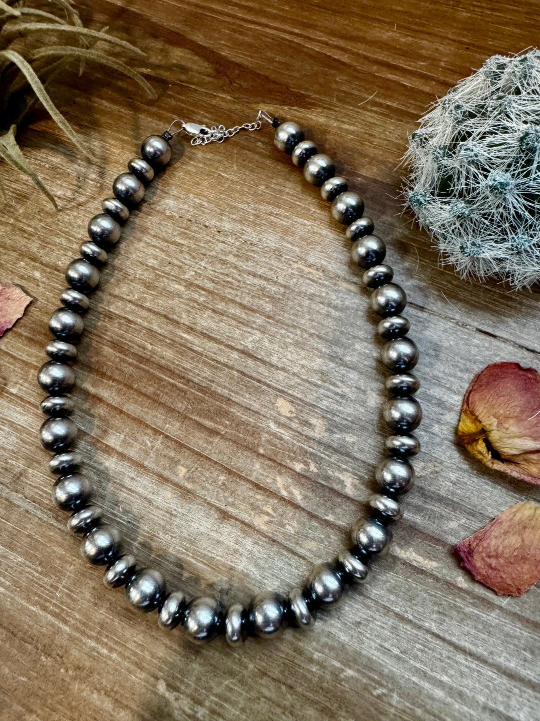 14 inch 10 mm and 10 mm Sterling Silver Pearls choker necklace Necklaces Shopify Collective The Bijoux FAB Jewelry The Bijoux FAB Jewelry
