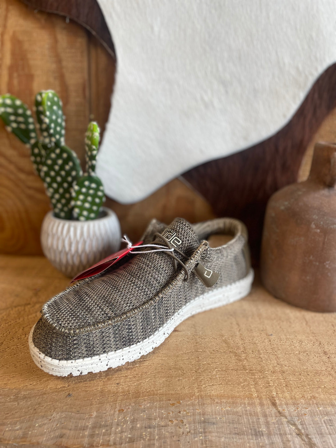 Hey Dude Mens Wally Sox - Brown Shoes hey dude Hey Dude