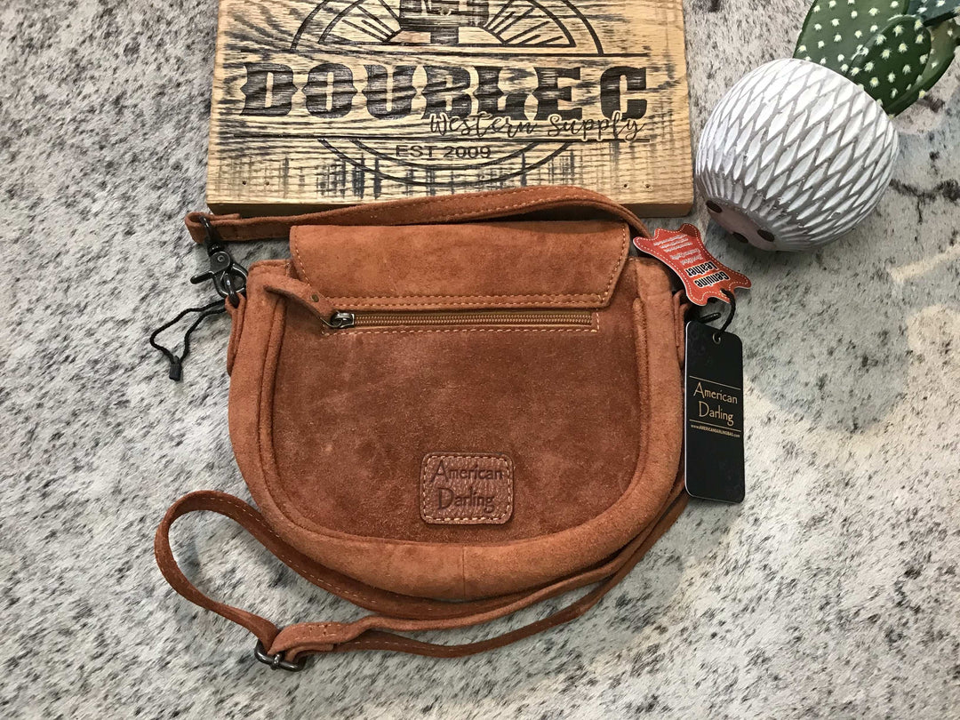 Crossbody Genuine Western Leather Women Bag Purse Women's american darling