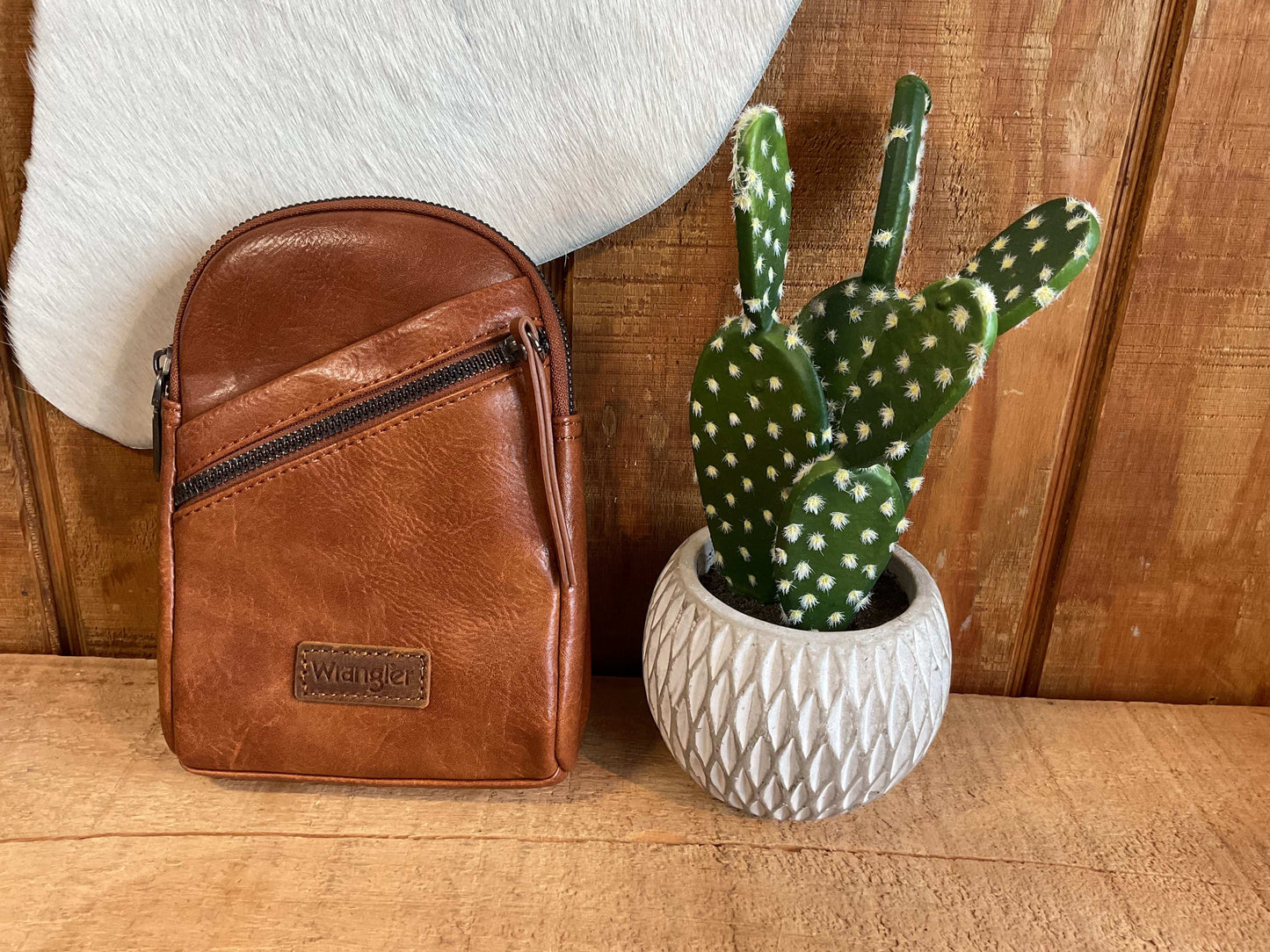 Wrangler Sling Bag/Crossbody/Chest Bag - Brown WG87-334BR Purse Montana West