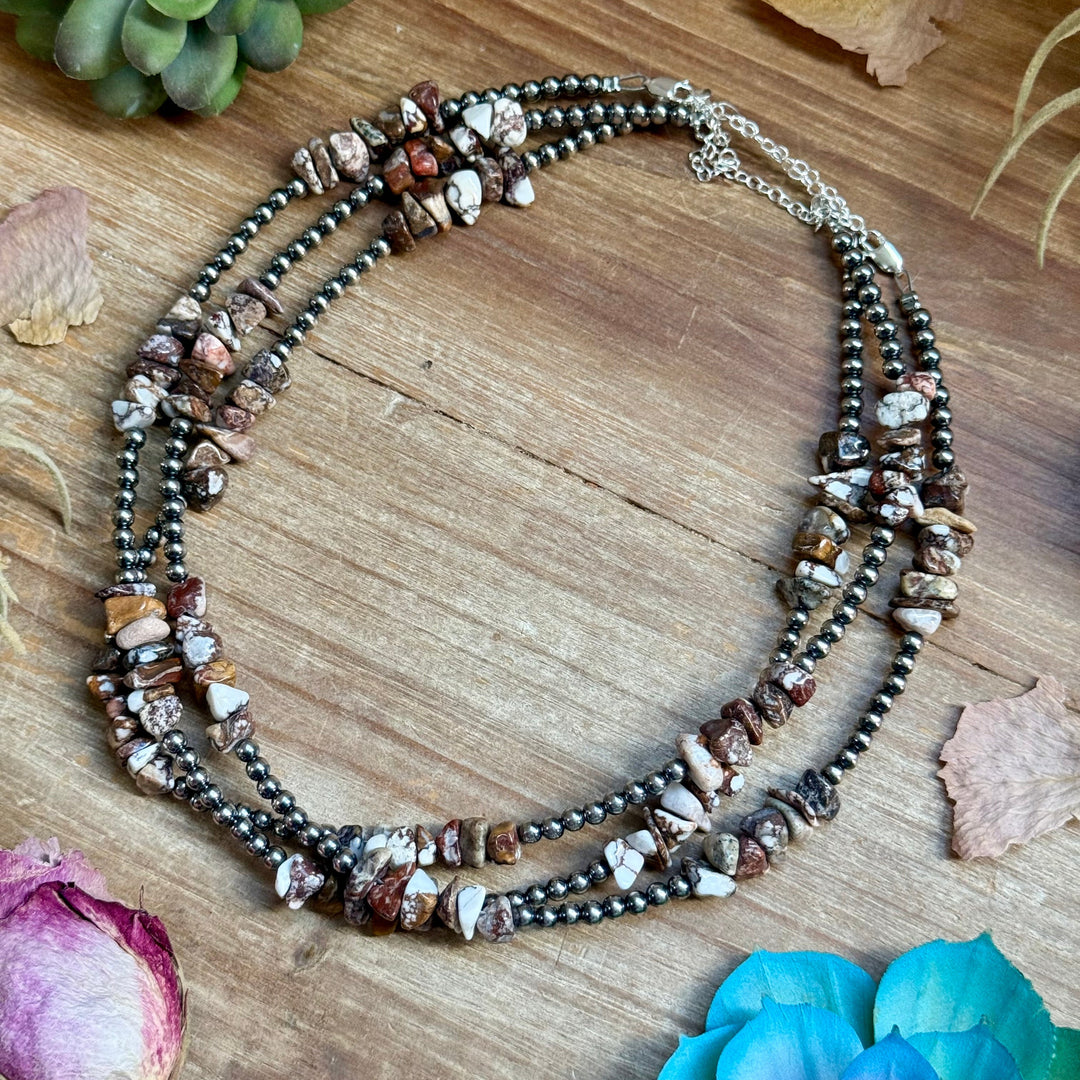 16” Wild Horse Chip Necklace – Sterling Silver Necklaces Shopify Collective The Bijoux FAB Jewelry The Bijoux FAB Jewelry