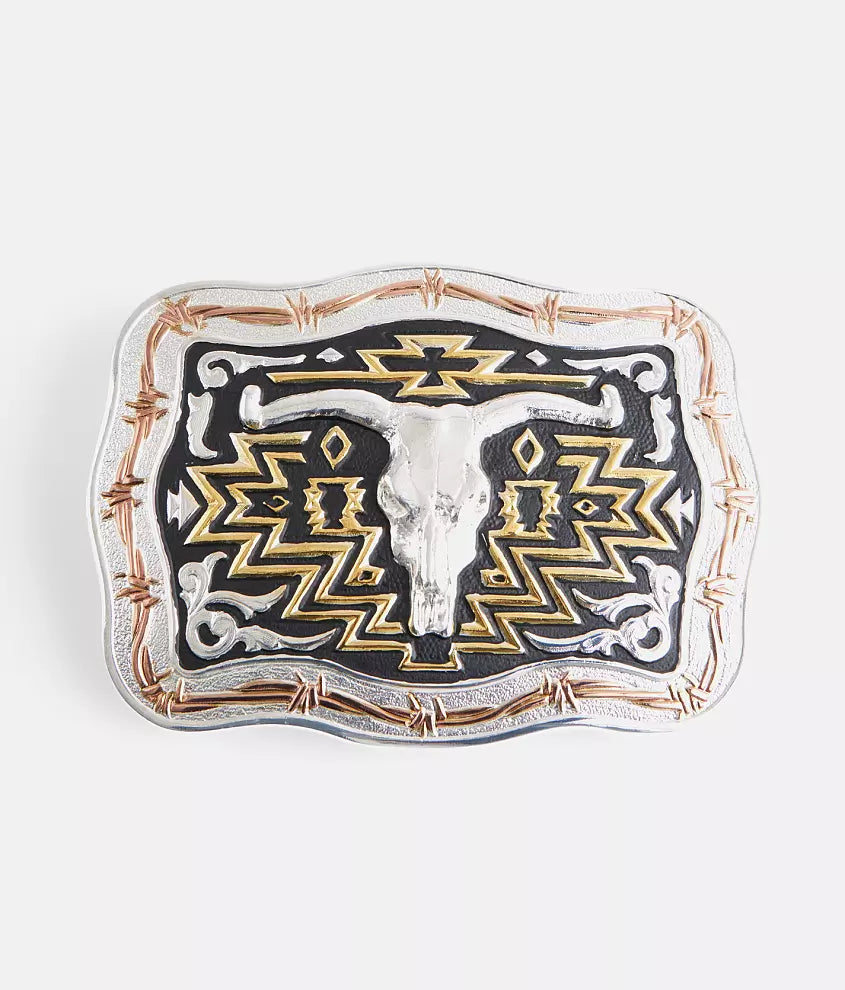 Crumrine Long Horn Belt Buckle