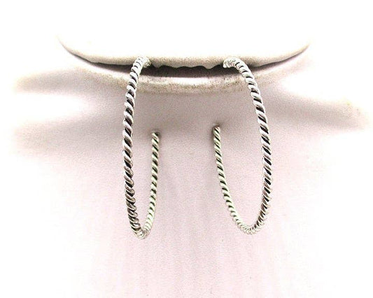 WESTERN TWISTED MEDIUM HOOP EARRINGS Earrings Snowing West