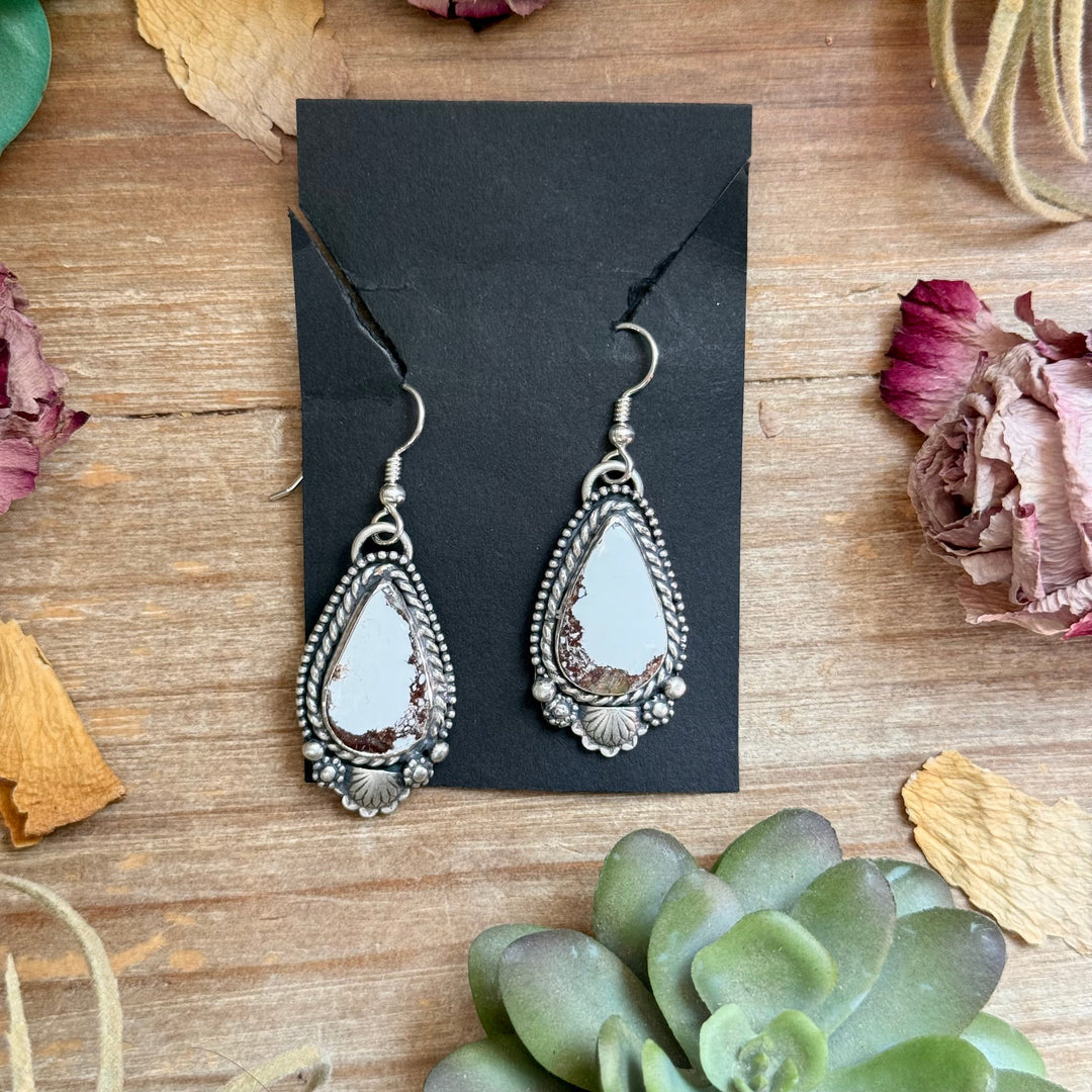49 - Sterling Silver Wild Horse Jasper Dangle Earrings by Shay Pfeiffer Earrings Shopify Collective The Bijoux FAB Jewelry The Bijoux FAB Jewelry