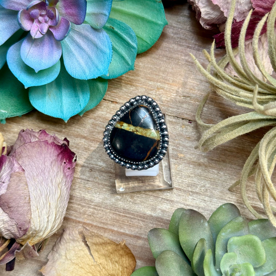 MJ Ring- Black Jack Free Form Adjustable Ring Ring Shopify Collective The Bijoux FAB Jewelry The Bijoux FAB Jewelry
