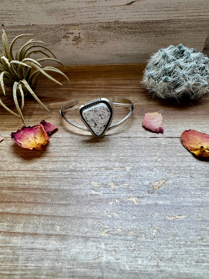 Cuff Bracelet- White Buffalo and Sterling silver Bracelets Shopify Collective The Bijoux FAB Jewelry The Bijoux FAB Jewelry