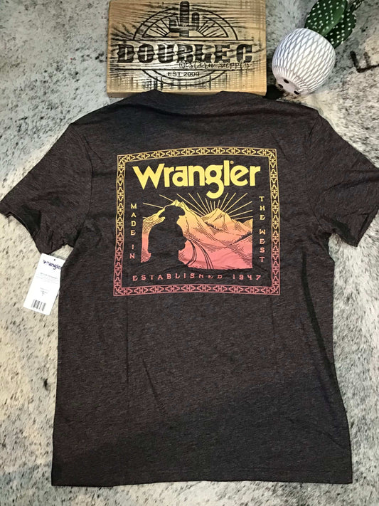 Wrangler® Graphic Short Sleeve T-shirt - Regular Fit - Ganache Heather T-Shirt Wrangler