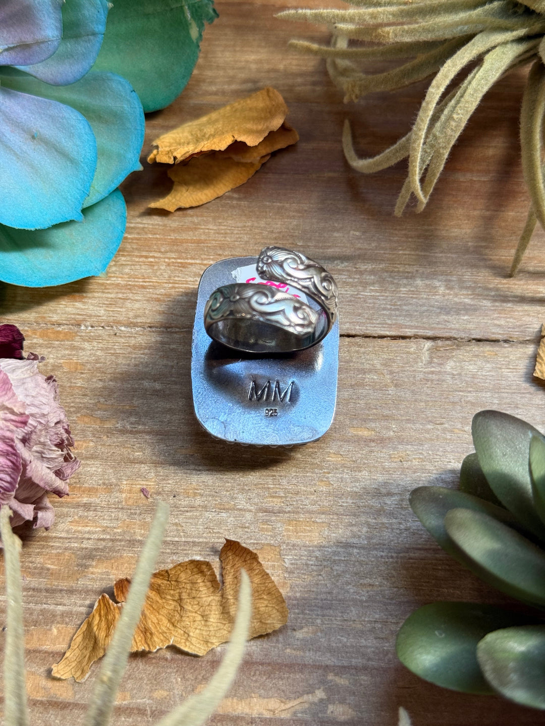 MJ Ring - Rectangle Turquoise Ring Ring Shopify Collective The Bijoux FAB Jewelry The Bijoux FAB Jewelry