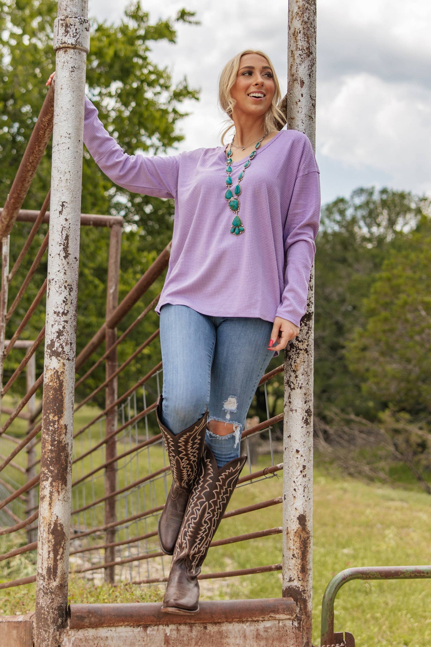 V Neck Thermal Top Andrée by Unit