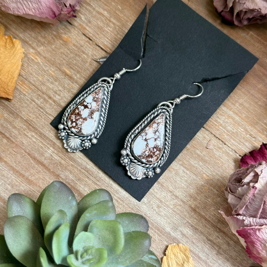 51 - Sterling Silver Wild Horse Jasper Dangle Earrings by Shay Pfeiffer Earrings Shopify Collective The Bijoux FAB Jewelry The Bijoux FAB Jewelry