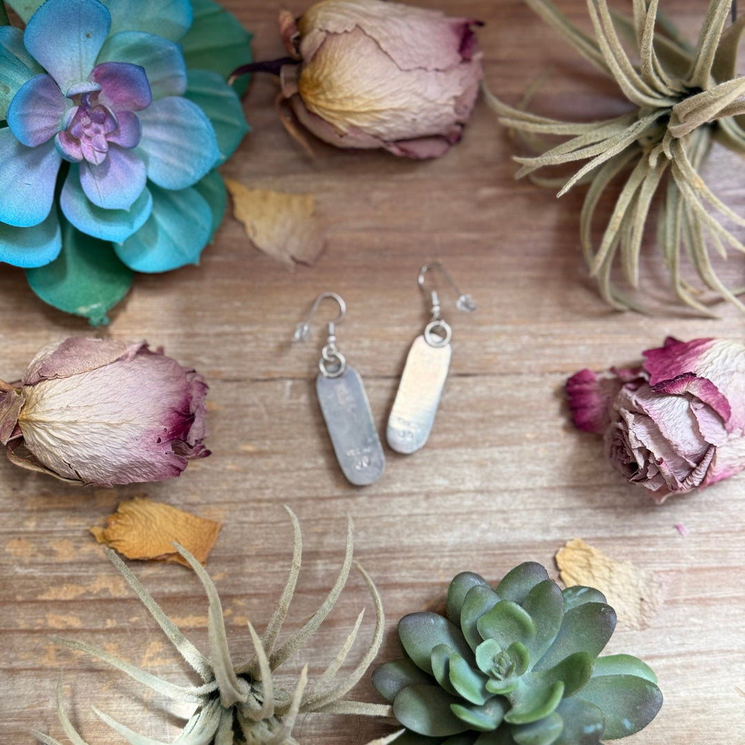 Sterling Silver Purple Spiny Oyster Dangle Earrings – Handmade by Artist Jason Ogg Earrings Shopify Collective The Bijoux FAB Jewelry The Bijoux FAB Jewelry
