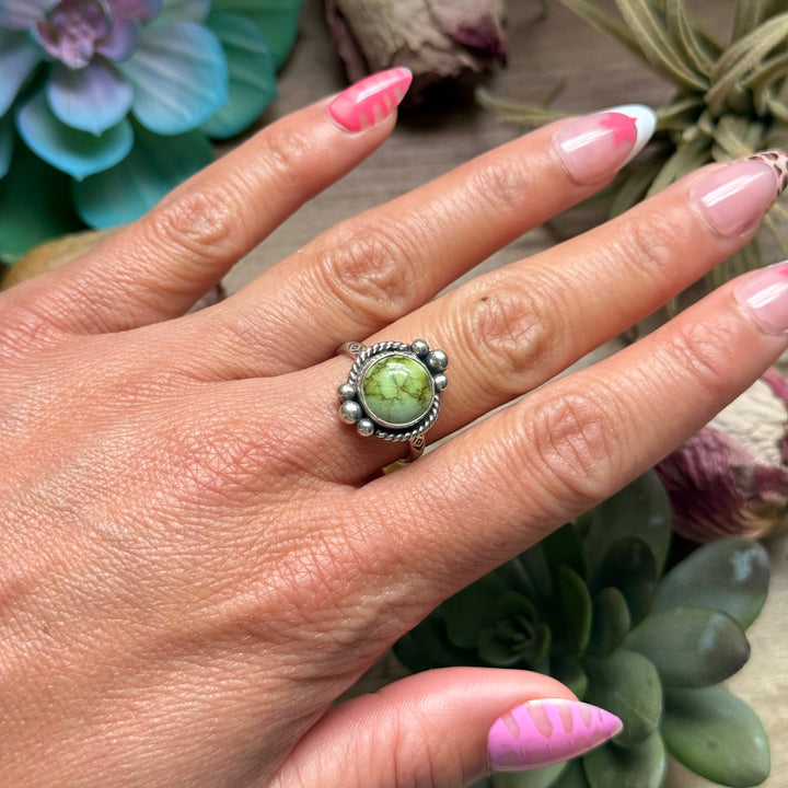 128 - Sterling Silver Sonoran Gold Turquoise Medicine Man Eye Stamped Stacking Ring by Jason Ogg Ring Shopify Collective The Bijoux FAB Jewelry The Bijoux FAB Jewelry
