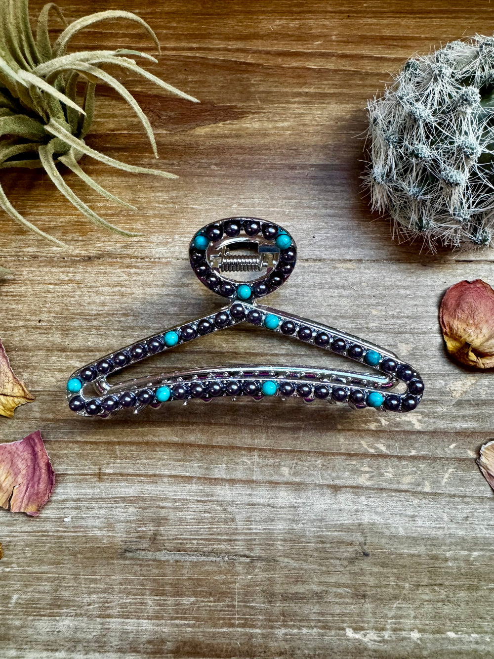New Style - Turquoise/ faux pearl mix Hair Clips hair clip Shopify Collective The Bijoux FAB Jewelry The Bijoux FAB Jewelry