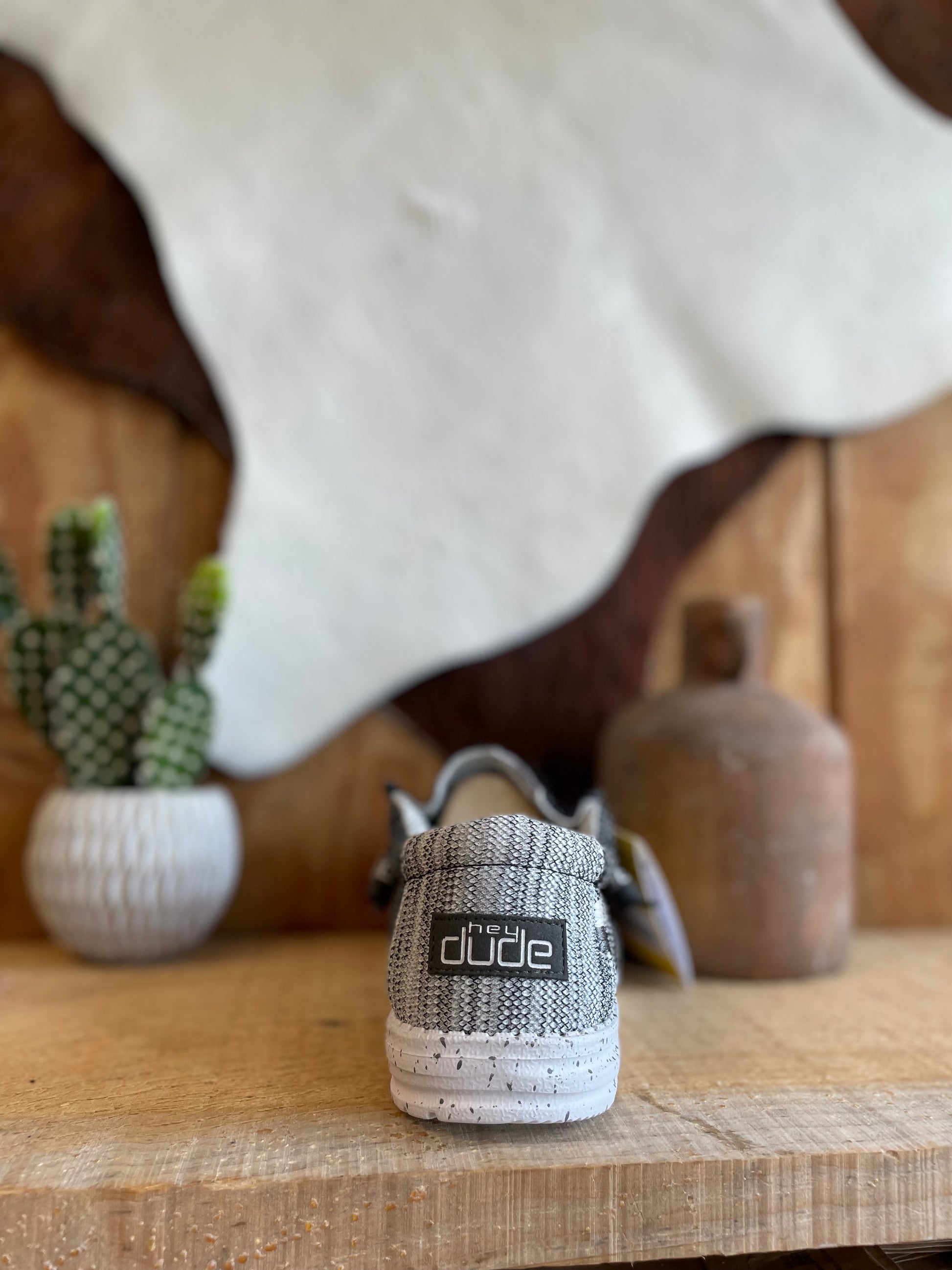 Mens Hey Dude Wally Stretch Casual Shoe Meteorite – Double C