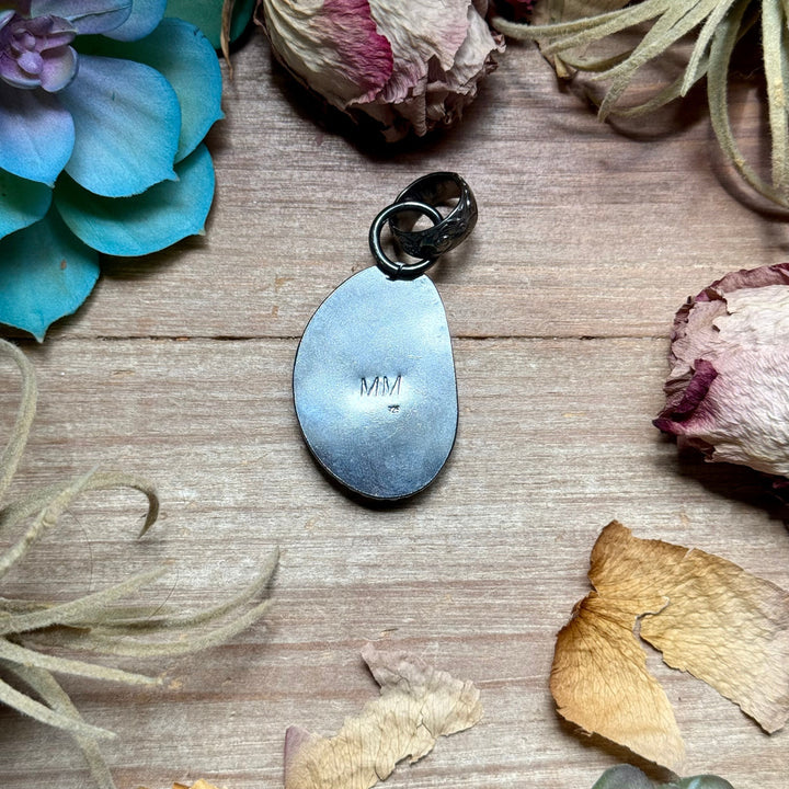 MJ Freeform Turquoise Pendant – Sterling Silver Pendant Shopify Collective The Bijoux FAB Jewelry The Bijoux FAB Jewelry
