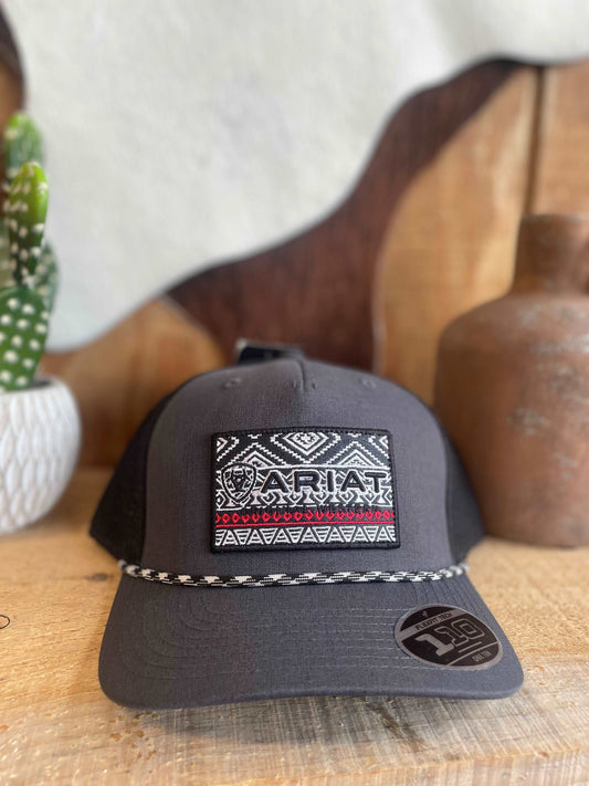 ARIAT SOUTHWESTER ROPE GRAY - HATS CAP caps ariatmens M & F