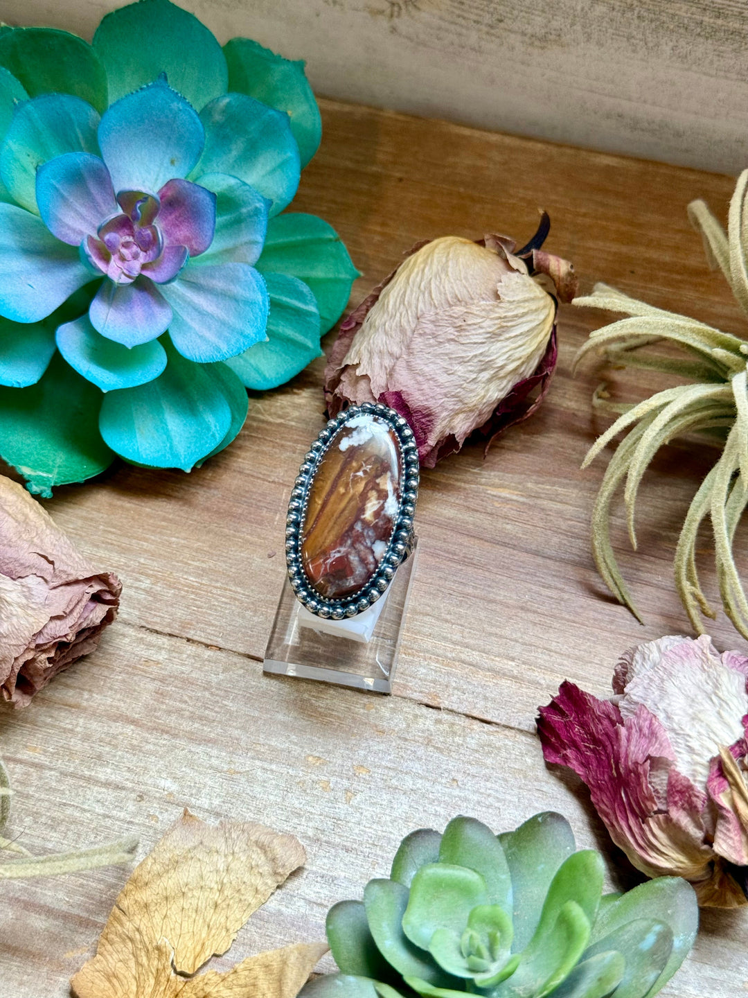MJ Wild Horse Sterling Silver Ring – Adjustable Oval Ring Shopify Collective The Bijoux FAB Jewelry The Bijoux FAB Jewelry