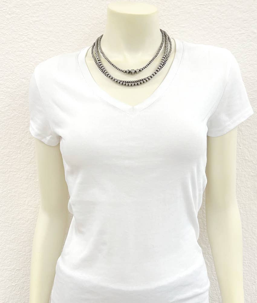 739455, Handmade 18" Navajo Bead Necklace NECKLACE ISAC Trading Inc