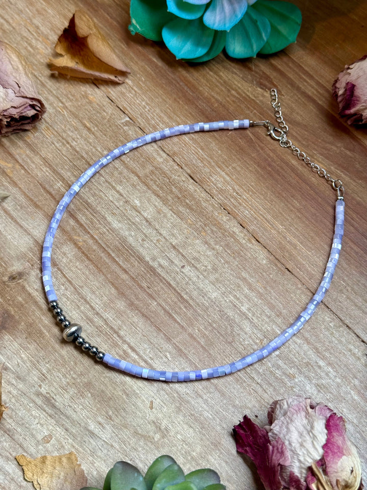 Purple Shell Necklace – 15" Necklaces Shopify Collective The Bijoux FAB Jewelry The Bijoux FAB Jewelry