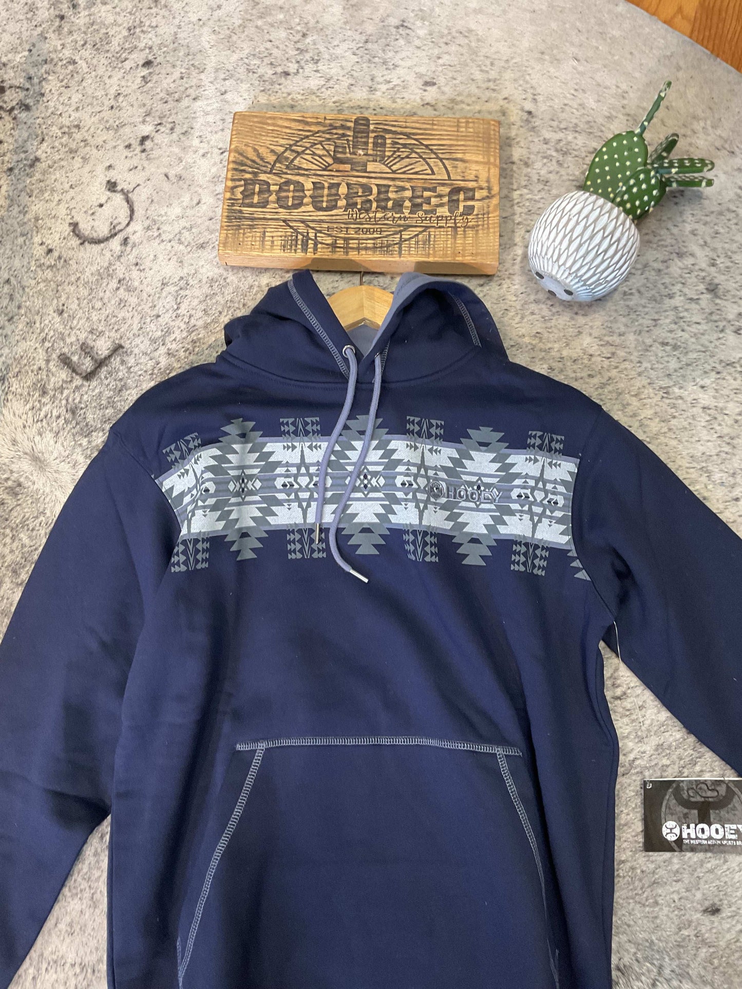 Hooey Legendary Maritime Blue Hoody HH133NVAZ Hoodie Hooey