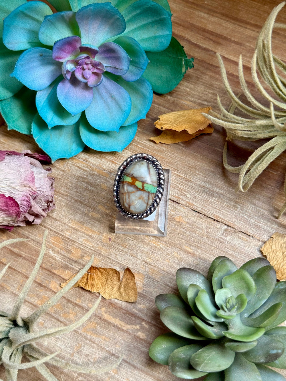 MJ Ring - Royston Ribbon Turquoise Ring Ring Shopify Collective The Bijoux FAB Jewelry The Bijoux FAB Jewelry