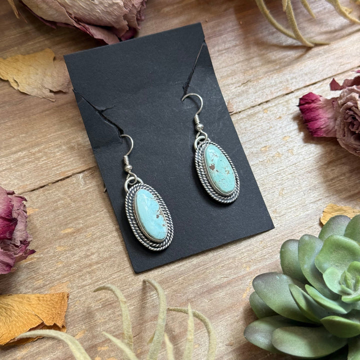 32 - Sterling Silver Dry Creek Turquoise Dangle Earrings by Shay Pfeiffer Earrings Shopify Collective The Bijoux FAB Jewelry The Bijoux FAB Jewelry
