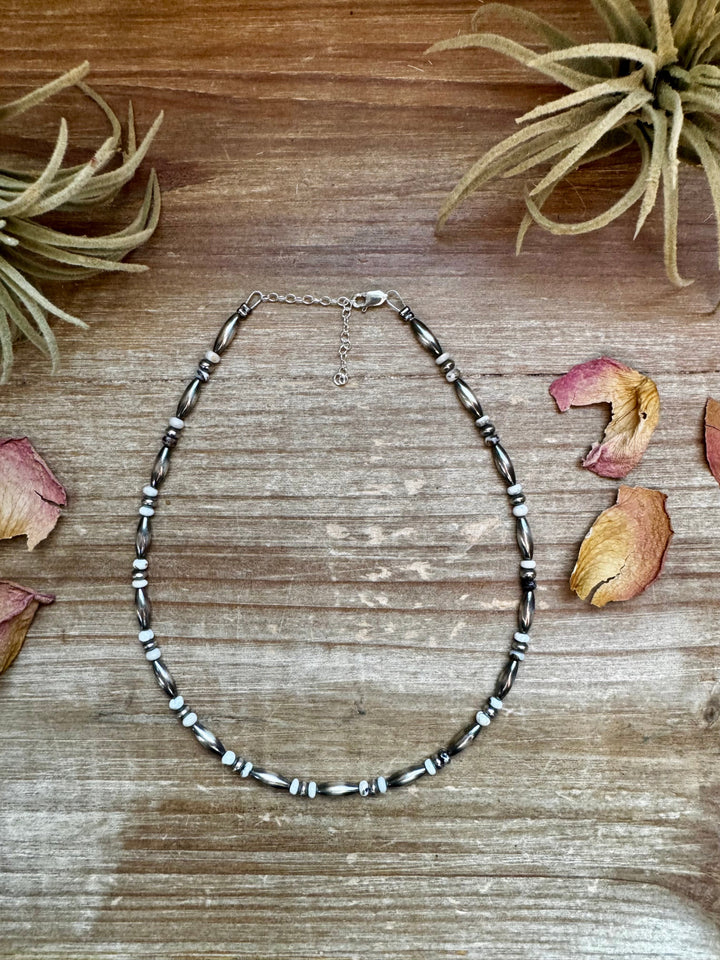 White Buffalo Torpedo choker Sterling Silver Pearls Necklaces Shopify Collective The Bijoux FAB Jewelry The Bijoux FAB Jewelry