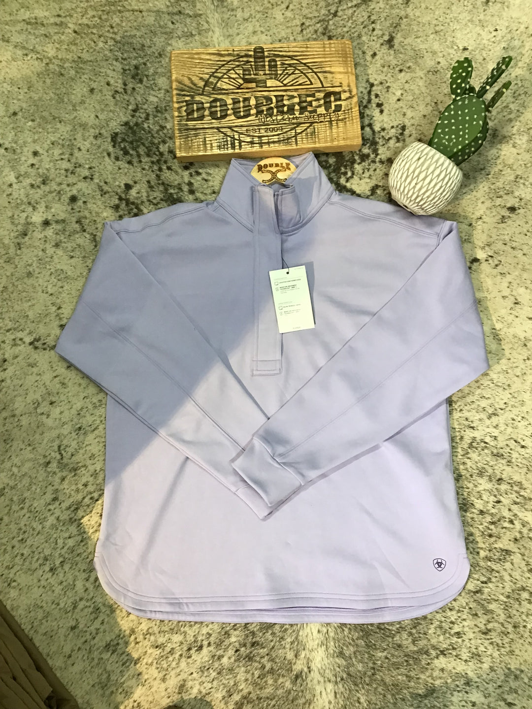 Ariat WMS Breeze Logo 1/2 Zip Sweatshirt SWEET LAVENDER Pullover 20% off ariat ariatwomens Women's Ariat