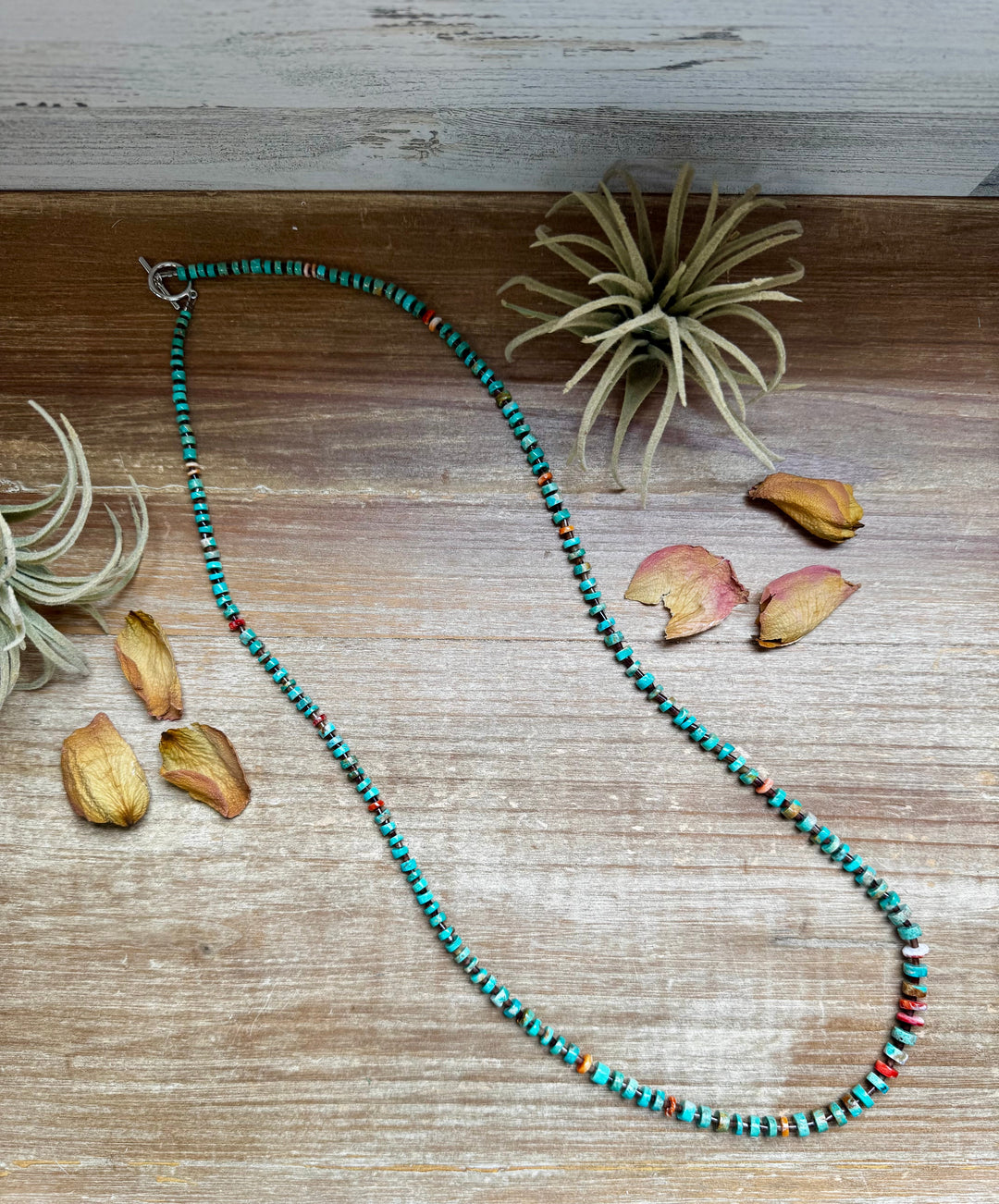 33” Graduated Turquoise & Spiny Oyster Necklace Necklaces Shopify Collective The Bijoux FAB Jewelry The Bijoux FAB Jewelry
