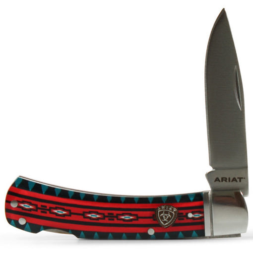 ARIAT RED SOUTHWEST PATTERN 3" - ACC KNIVES Knife M & F