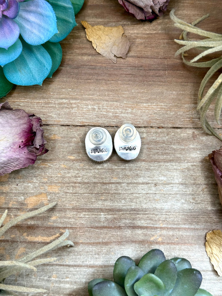 Sterling Silver Rising Phoenix Turquoise Stud Earrings – Handmade by Artist Jason Ogg Earrings Shopify Collective The Bijoux FAB Jewelry The Bijoux FAB Jewelry