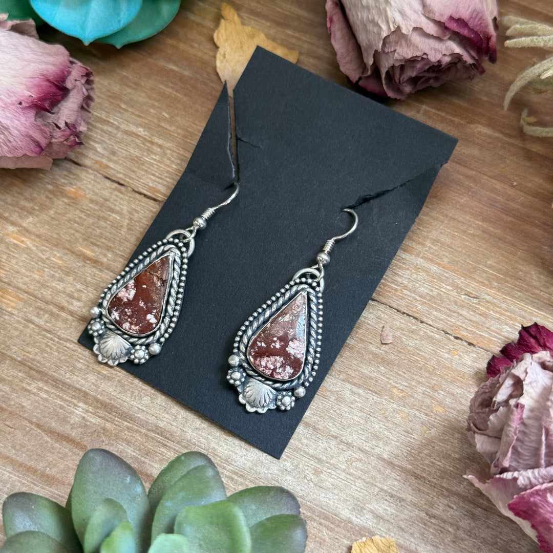 53 - Sterling Silver Wild Horse Jasper Dangle Earrings by Shay Pfeiffer Earrings Shopify Collective The Bijoux FAB Jewelry The Bijoux FAB Jewelry