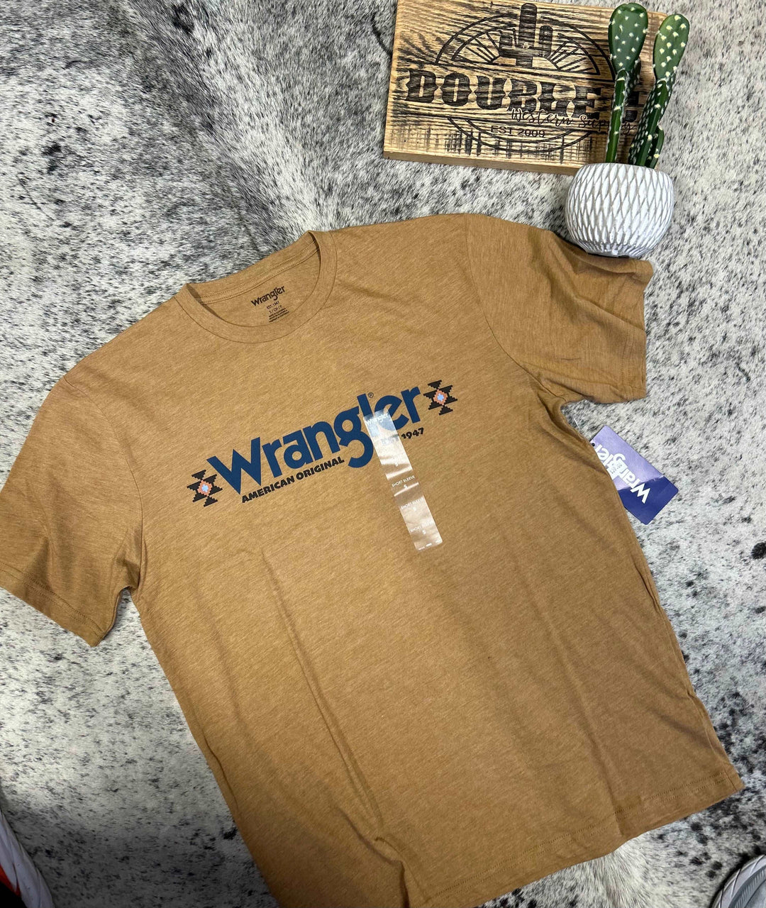 Men's Wrangler Kabel Logo T-Shirt tshirt 20% off Wrangler WRANGLER