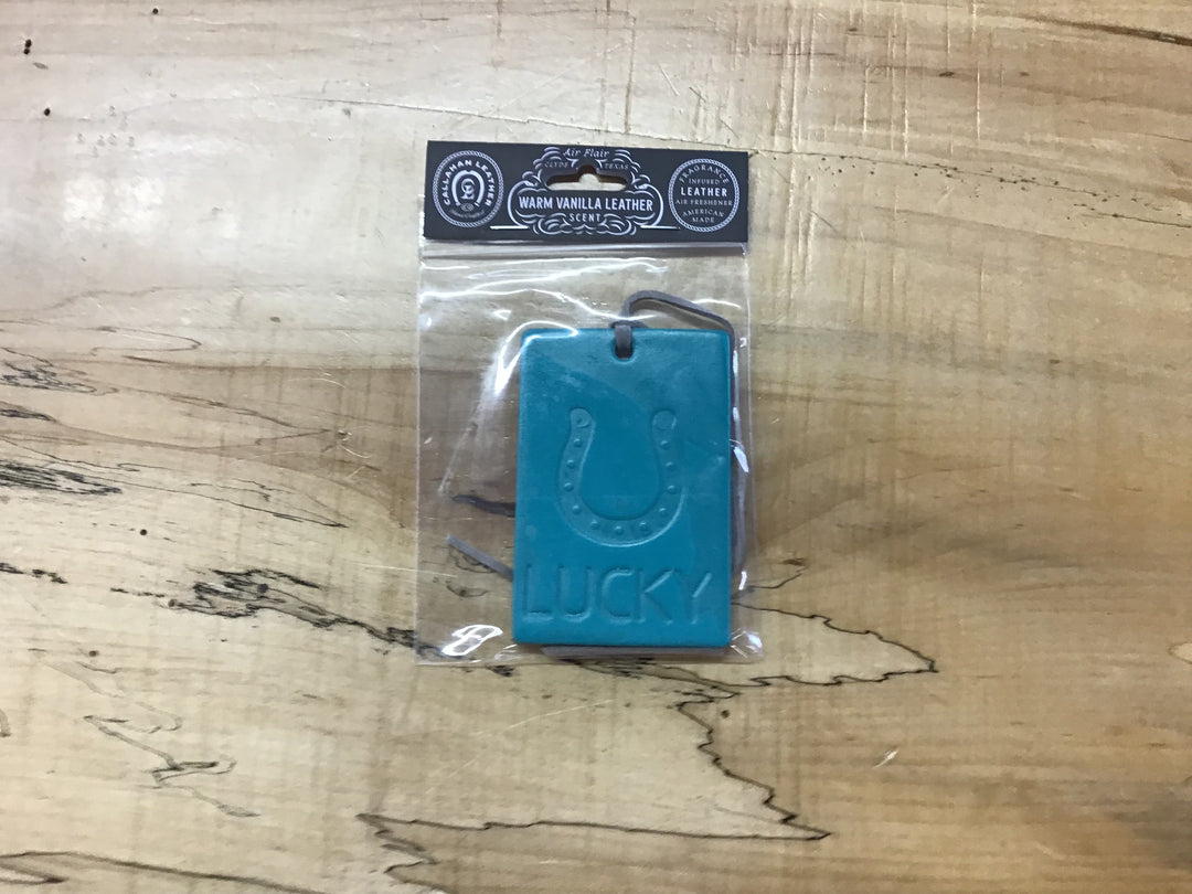 Fragrance Leather Rectangle Lucky Turquoise Warm Vanilla Leather Callahan Leatherpress